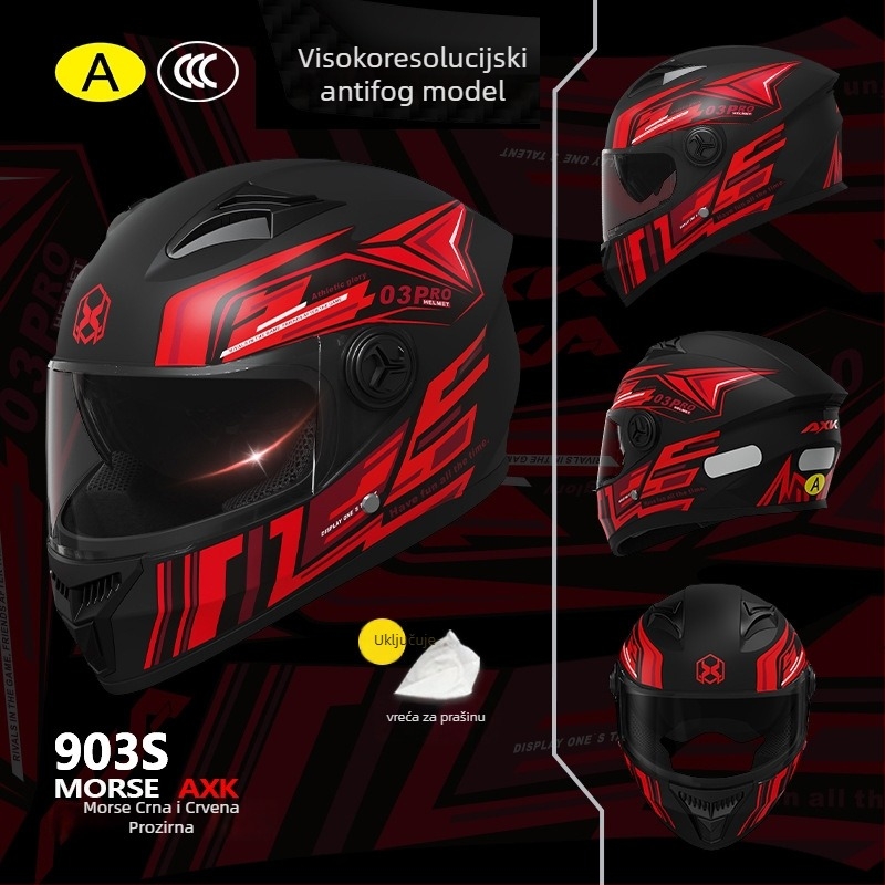 Kaciga za motocikl s punim licem – ABS, sve sezone, za odrasle, GB811-2022A