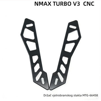 Držač prednjeg vjetrobrana motocikla za Nmax V2, CNC dekoracija prednje površine