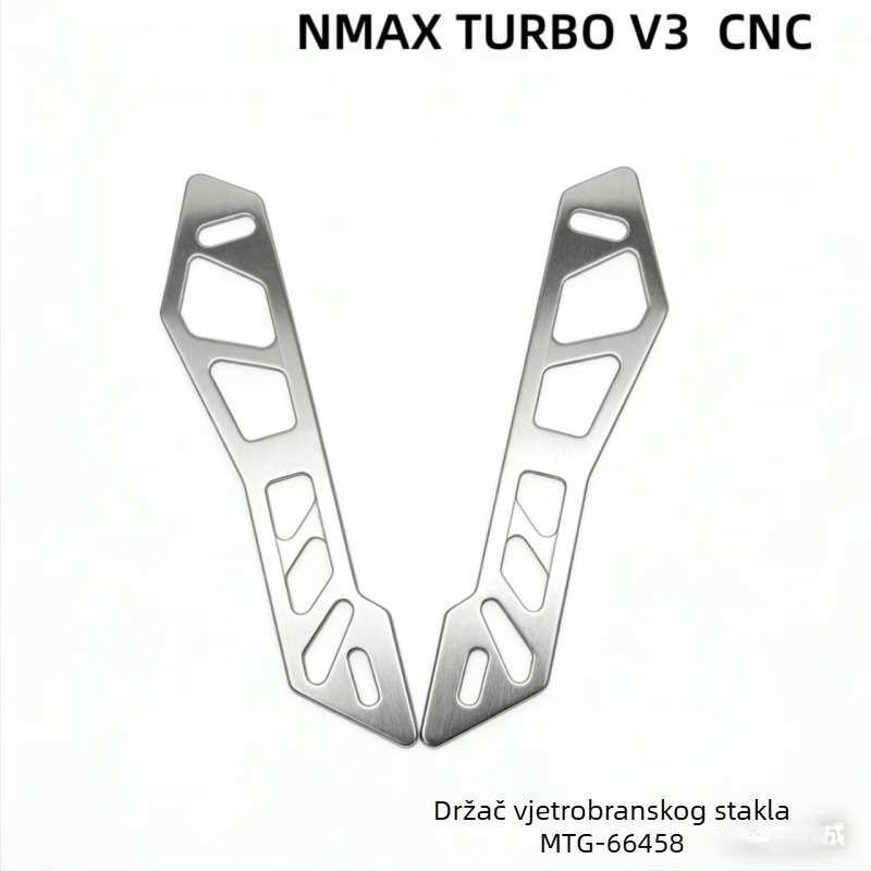 Držač prednjeg vjetrobrana motocikla za Nmax V2, CNC dekoracija prednje površine