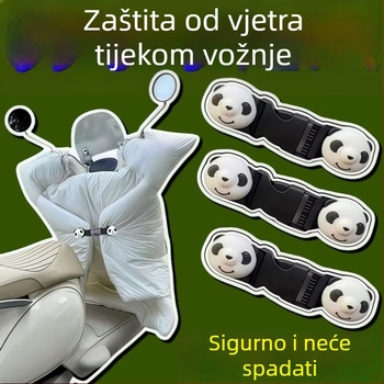 Vjetrozaštitno pokrivalo za vjetrobran motocikala i električnih vozila, odvojivo i podesivo, jednoplošni plastični dizajn s fiksnom kopčom