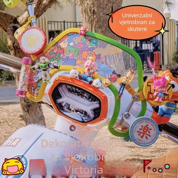 Krajnja traka vjetrobranskog štita motocikla, guma + čelična pločica, U-oblik brtvila, zaštita od sunca