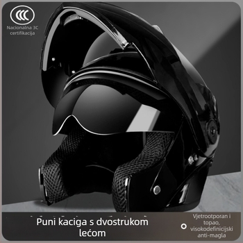 REGY flip-up kaciga za motocikl – ABS, 3C certifikat, odrasli, sve sezone, za gradske vožnje
