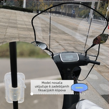 Vjetrobran za električni motocikl – jednoplošni, otporan na habanje