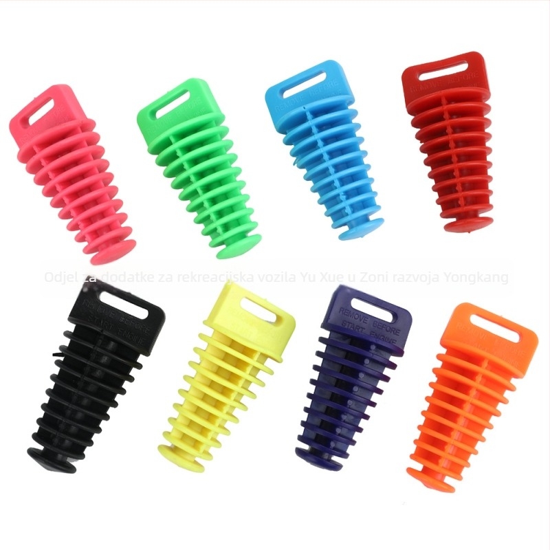 Zatka za ispušni cijev motocikla - vodootporna, univerzalna kompatibilnost, marka QXMOTORRACING, model Medium