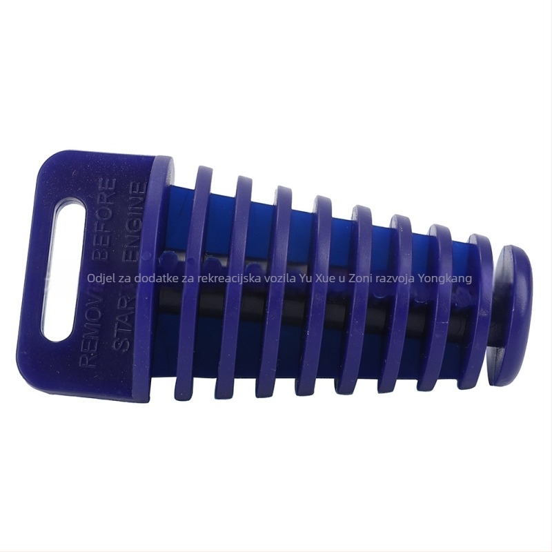 Zatka za ispušni cijev motocikla - vodootporna, univerzalna kompatibilnost, marka QXMOTORRACING, model Medium