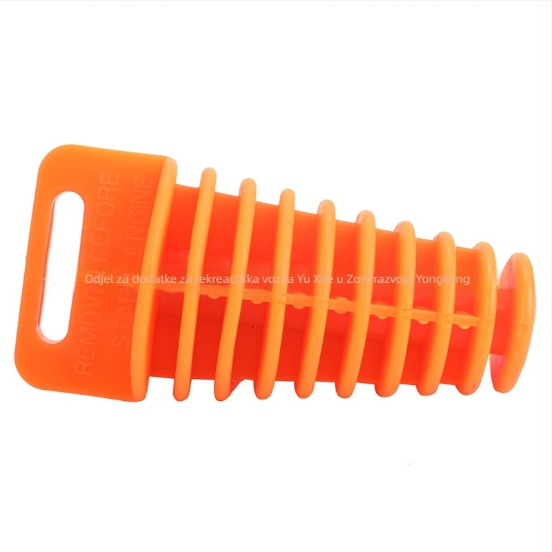 Zatka za ispušni cijev motocikla - vodootporna, univerzalna kompatibilnost, marka QXMOTORRACING, model Medium