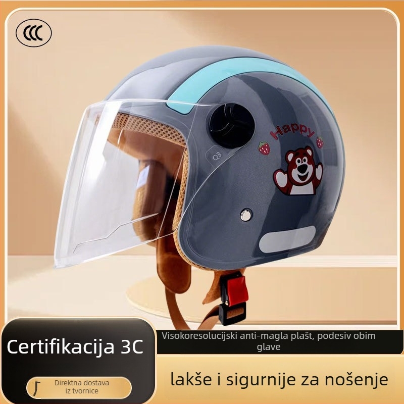 3/4 kaciga za električni bicikl, ABS materijal, 3C potvrda, za odrasle
