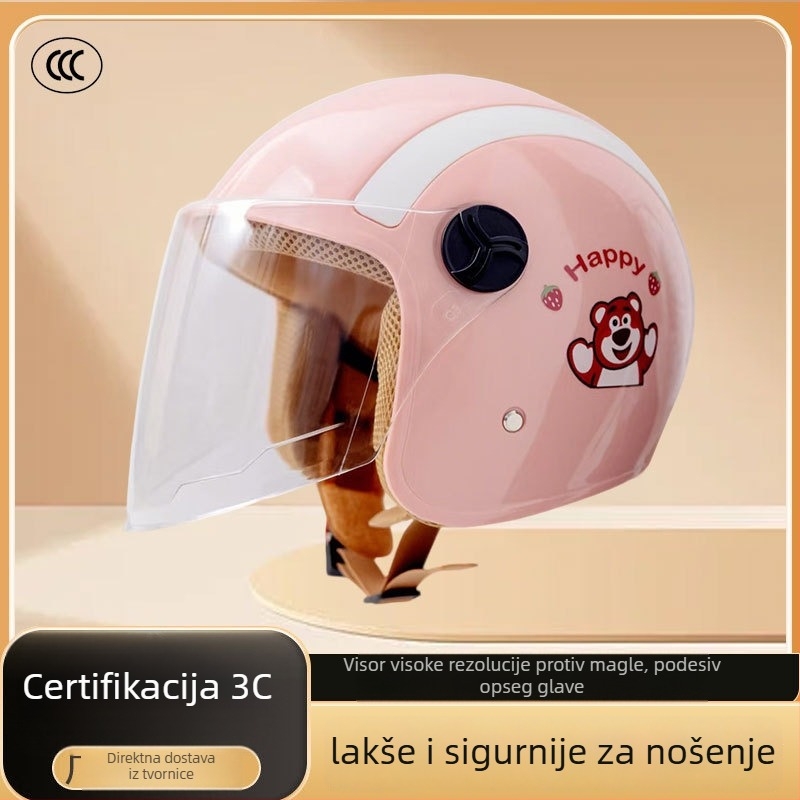 3/4 kaciga za električni bicikl, ABS materijal, 3C potvrda, za odrasle