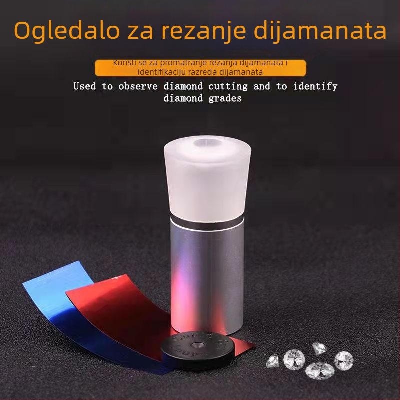 Alat za identifikaciju dijamanata, metalna konstrukcija, rez 8 srca-8 strijela, povećalo 10x, marka Southeavy suction, više modela