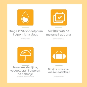 Piknik prostirka za kampiranje, otporna na vlagu, s akrilnom platnom i spužvom te vodootpornim PEVA; težina 850 g; pogodno za 6 osoba; model Reel
