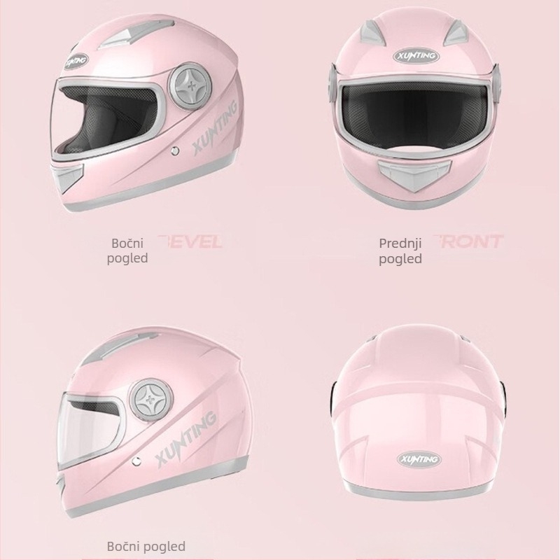 Jiarui puna kaciga za električni motocikl – polipropilen, univerzalna, sve sezone, gradski prijevoz, prilagodljiva