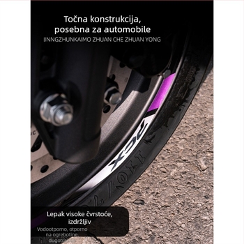 Naljepnica hub kotača Honda PCX160 – reflektirajuća, vodootporna dekorativna naljepnica za felne; Marka: Unparalleled; Model: Honda PCX160 wheel sticker
