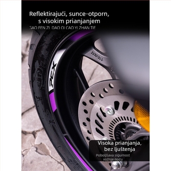 Naljepnica hub kotača Honda PCX160 – reflektirajuća, vodootporna dekorativna naljepnica za felne; Marka: Unparalleled; Model: Honda PCX160 wheel sticker