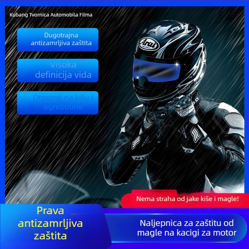 Film za vizir kacige električnog motocikla – kiša i magljenje
