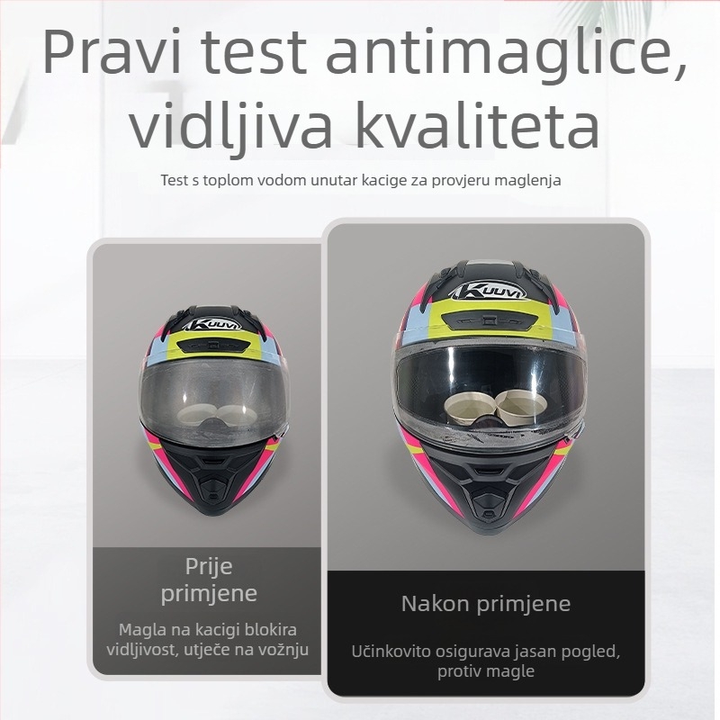 KUUVI FWTP-01 Naljepnice protiv zamagljivanja kacige, unutarnja upotreba