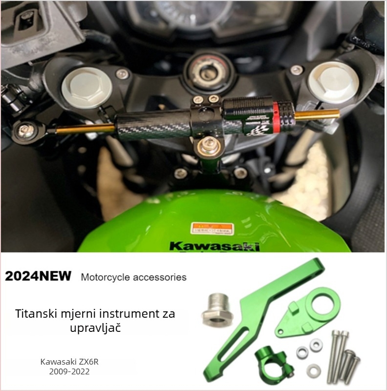 Otilli aluminijski stabilizator upravljača za motocikl, damper, titanijski mjerni alat ZX6R