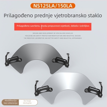 Prednje vjetrobransko staklo za Honda NS125LA/NS150LA – otporno na habanje, retro stil, komplet za modificiranje