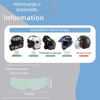 Antifog film za vizir motociklističke kacige – vodootporan PET film za motocikle i električna vozila