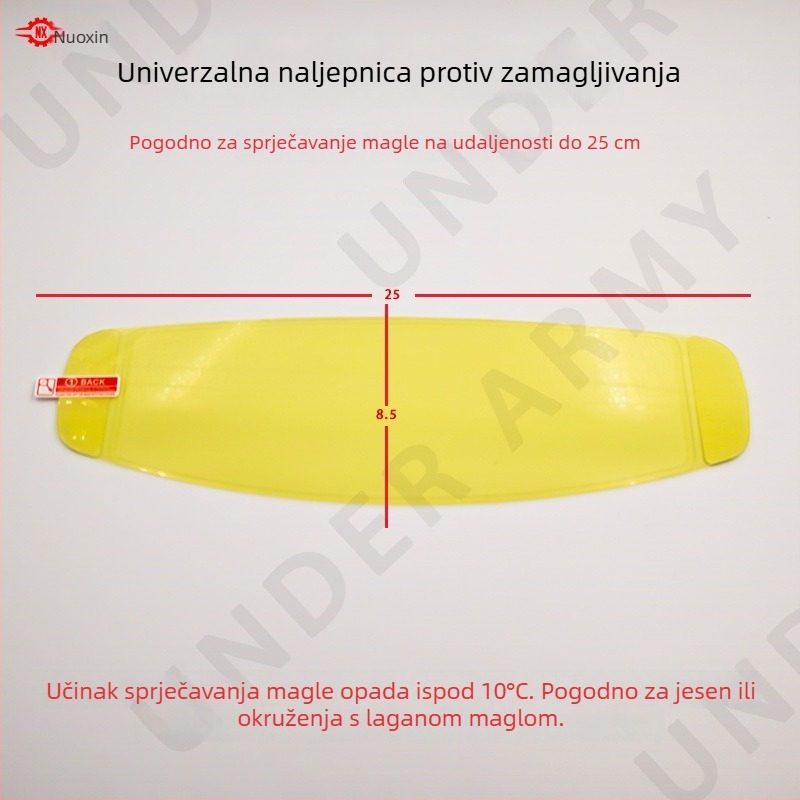 Univerzalni anti-fog film za vizir kacige
