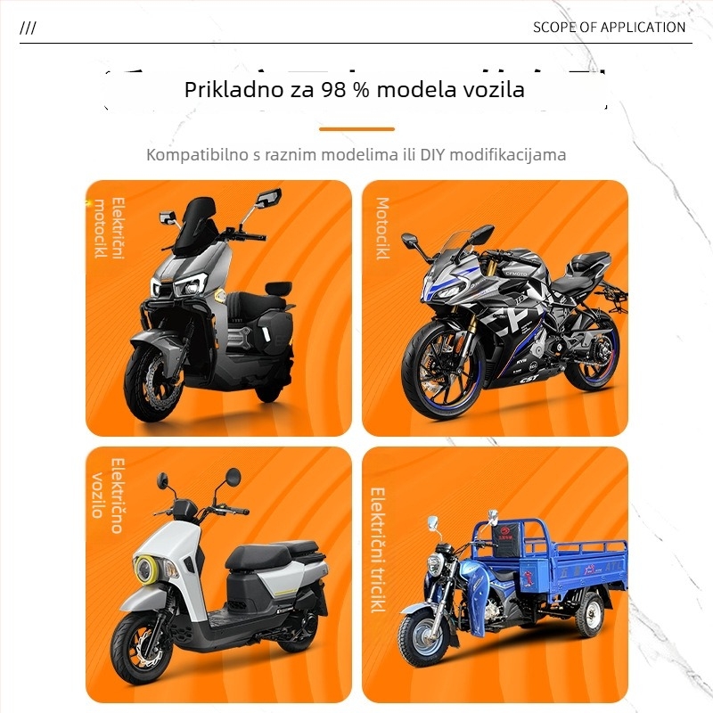 Univerzalni nosač amortizera za motocikl svjetla (aluminijska legura, prednja cijevna stezaljka, produženje) Modeli: z003/z004/z005/z006/z009/z018