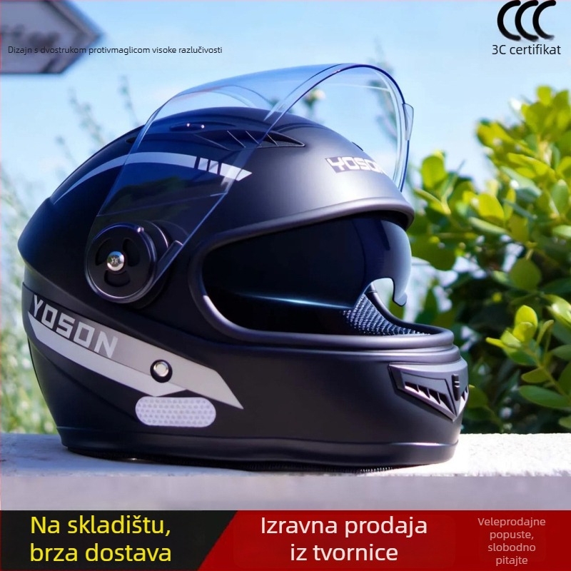 ABS kaciga s punim licem za električna vozila, zimska upotreba, certificirano GB811-2022a