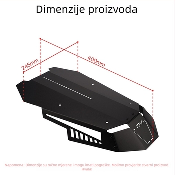 Prednje staklo od aluminijske legure Qdf68 za Yamaha MT07 2018-2020, otporno na vjetar – Motocircuit