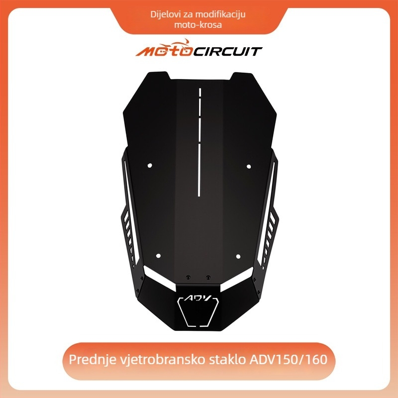 Prednje staklo od aluminijske legure Qdf68 za Yamaha MT07 2018-2020, otporno na vjetar – Motocircuit