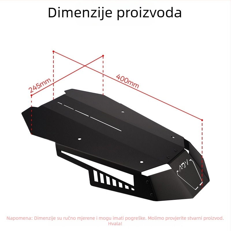 Prednje staklo od aluminijske legure Qdf68 za Yamaha MT07 2018-2020, otporno na vjetar – Motocircuit