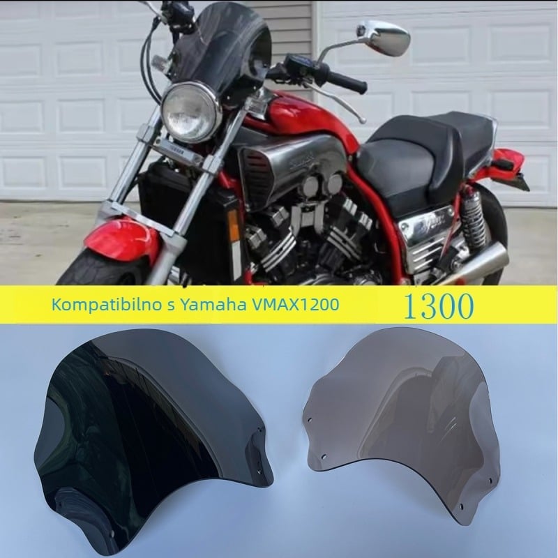 Vjetrobran za Yamaha V-Max 1200/1300 — visoko kvalitetan plast, kompatibilan s modelima V-Max 1200 i 1300