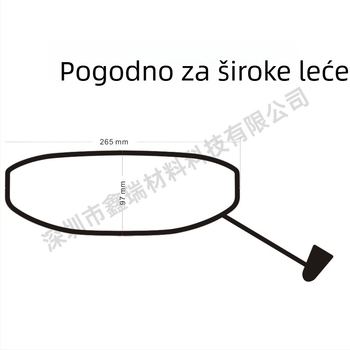 Univerzalni USB grijaći patch za vizir kacige — anti-fog, defrost, PET materijal, model DJR202401