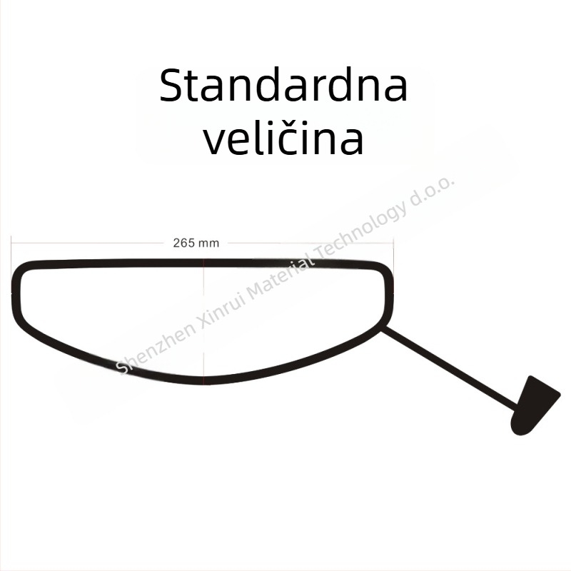 Univerzalni USB grijaći patch za vizir kacige — anti-fog, defrost, PET materijal, model DJR202401