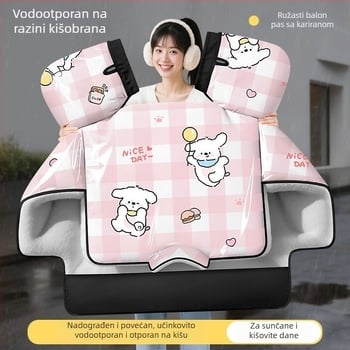 Tvrdi vjetrobran za električna vozila, s zimskom fleece podstavom, debeli i topli, vodootporan za električne motocikle
