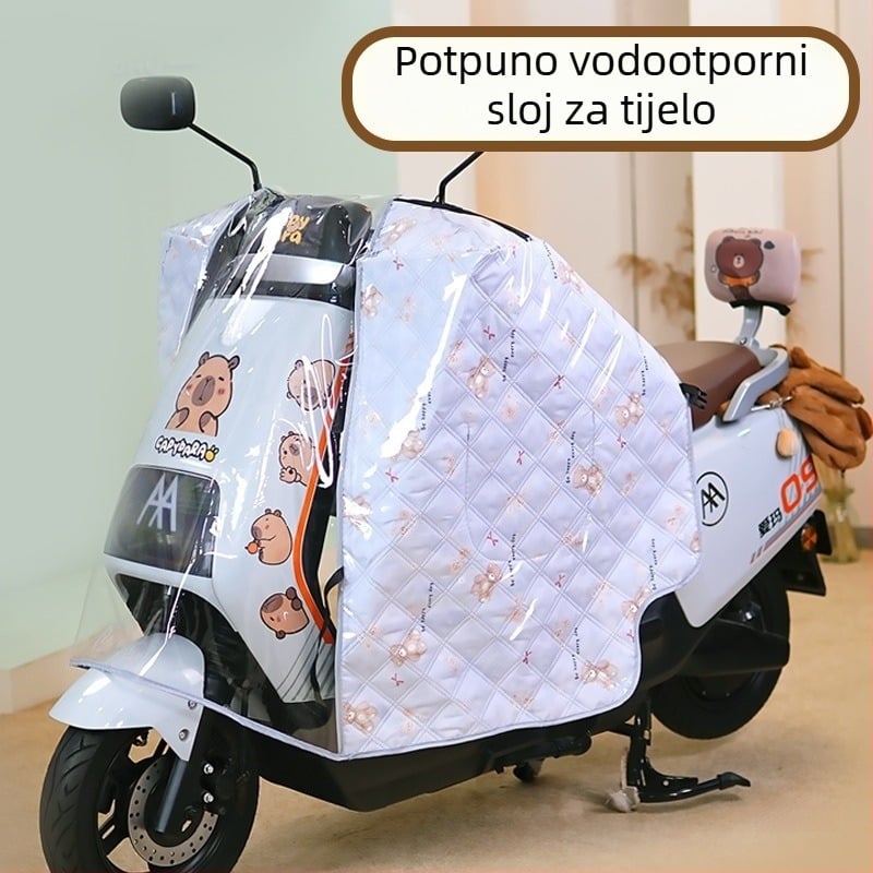 Vjetrovita deka za električna vozila, poliester vlakno, mogućnost ispisa logotipa, nije vodootporna.