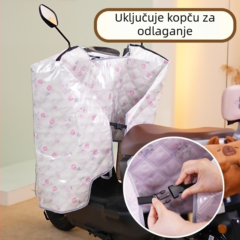 Vjetrovita deka za električna vozila, poliester vlakno, mogućnost ispisa logotipa, nije vodootporna.