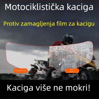 Nano-film patch protiv magljenja kacige, univerzalan za motocikle – za kacige full-face i open-face, vodootporan i anti-fog, prilagodljivo obrada