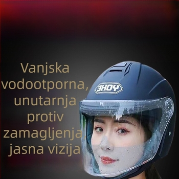 Nano-film patch protiv magljenja kacige, univerzalan za motocikle – za kacige full-face i open-face, vodootporan i anti-fog, prilagodljivo obrada