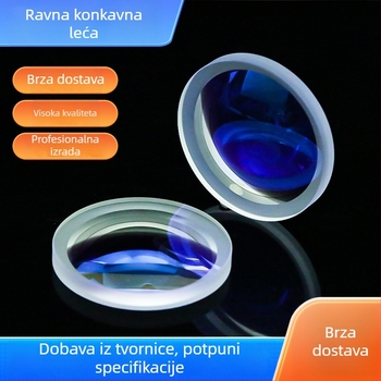 Ravna konkavna leća za optičke instrumente, optičko staklo K9, visoka preciznost korekcije optičkih aberacija, leća za proširenje laserske zrake