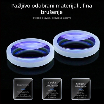 Ravna konkavna leća za optičke instrumente, optičko staklo K9, visoka preciznost korekcije optičkih aberacija, leća za proširenje laserske zrake