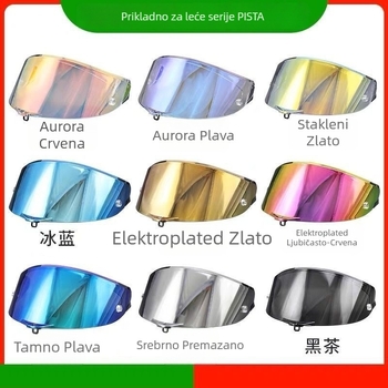 Leće za kacigu za motocikl, kompatibilne s AGV Pista kacigom, prilagodljive, zaštitne (kompatibilnost AGV Pista, prilagodba, zaštita)