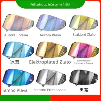 Leće za kacigu za motocikl, kompatibilne s AGV Pista kacigom, prilagodljive, zaštitne (kompatibilnost AGV Pista, prilagodba, zaštita)