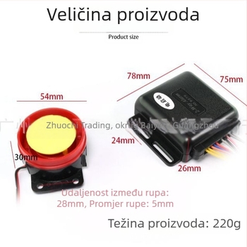 Motocikl višefunkcijski dvodirekcijski sustav protiv krađe, ABS, marka MTC-HJ, daljinsko pokretanje i gašenje, neovisno dvostruko svjetlo