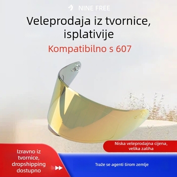 Lentila kacige s UV zaštitom i anti-refleksijom, model 607, vjetrobran za električna vozila, motocikle i skutere