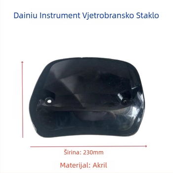 Vjetrobran za NIU električni skuter — PP materijal, prednje instrument ploče s nosačem deflektora, 0V
