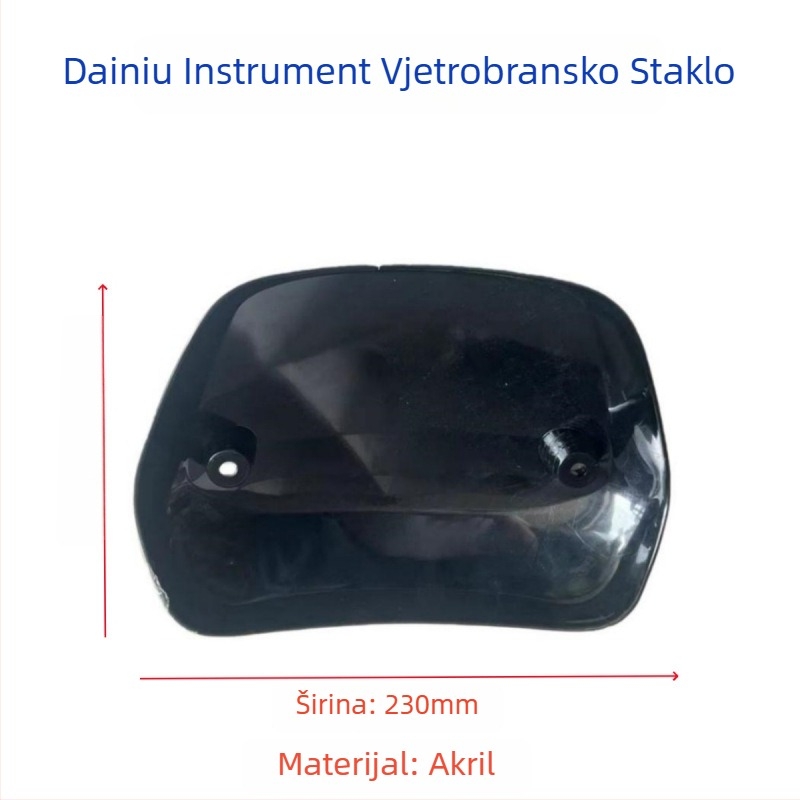 Vjetrobran za NIU električni skuter — PP materijal, prednje instrument ploče s nosačem deflektora, 0V