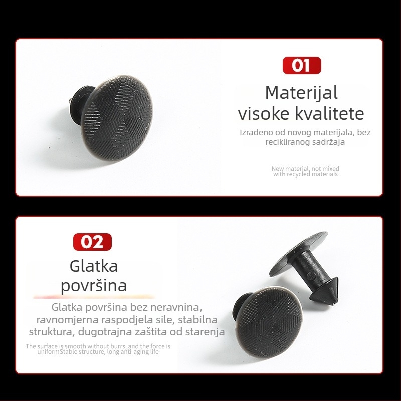 Plastični klinovi za unutarnju podlogu kacige - univerzalni dodatak motociklu