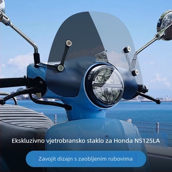 Honda NS125LA – prednje vjetrobran, dodatak za modifikaciju zaštite od vjetra