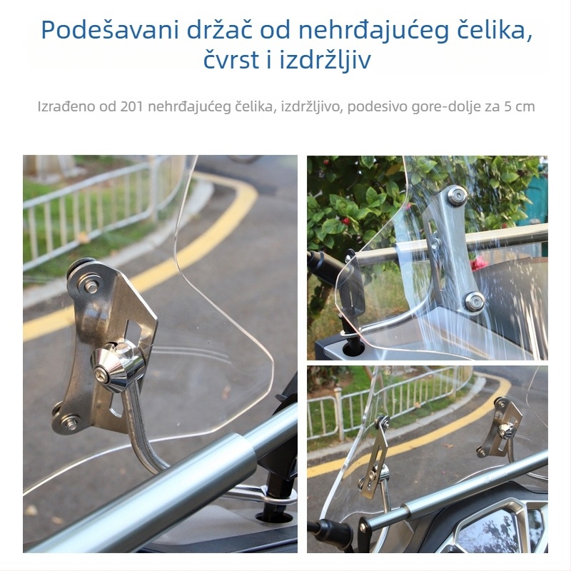 Prednje vjetrobransko staklo za skuter Wuyang Honda NPF125, debeli dizajn