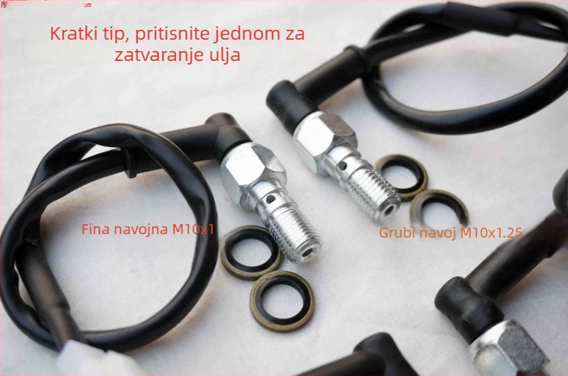 Prekidač stražnje svjetla za motocikl i električni bicikl, hidraulični tlak prekidač, navoji M10x1, M10x1.25, 3/8-24