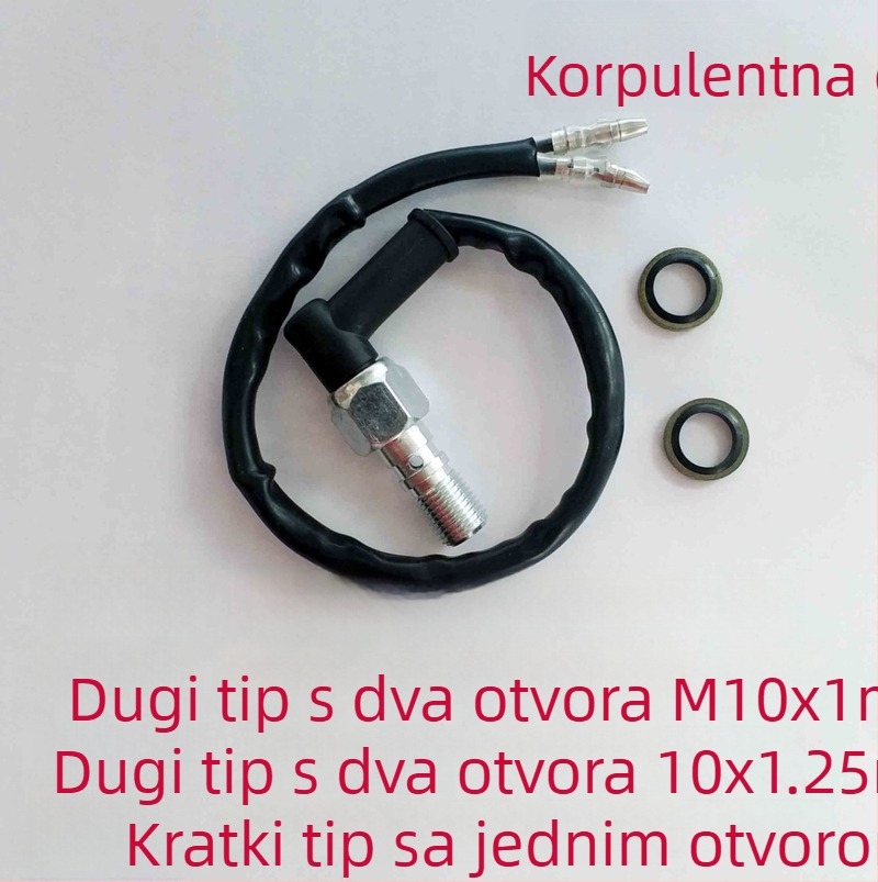 Prekidač stražnje svjetla za motocikl i električni bicikl, hidraulični tlak prekidač, navoji M10x1, M10x1.25, 3/8-24