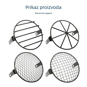 Mrežasti poklop svjetla motocikla od aluminijske legure – JS marka, stil: mrežasti poklop svjetla